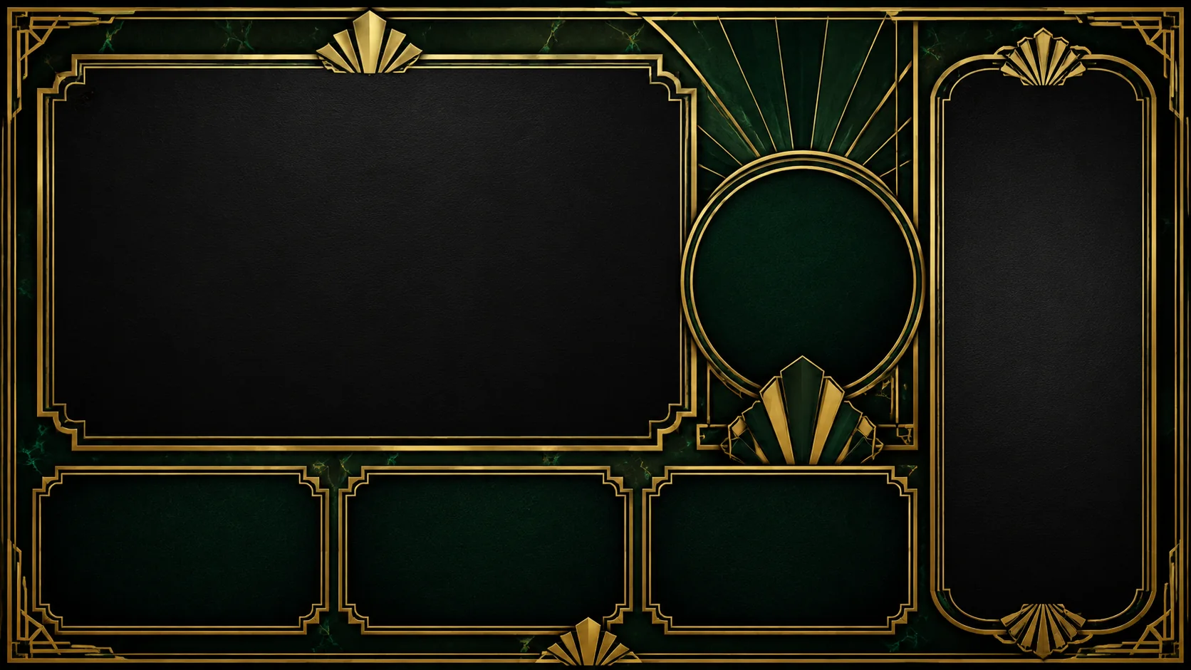 Art Deco Event editable template layout preview