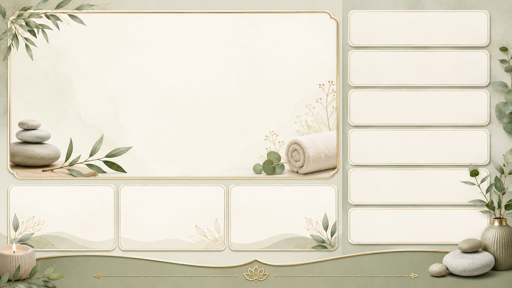 Spa Treatment List editable template layout preview